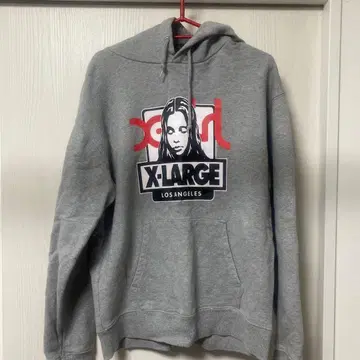 X-Girl XLARGE 콜라보 그레이 후드티 S 사이즈