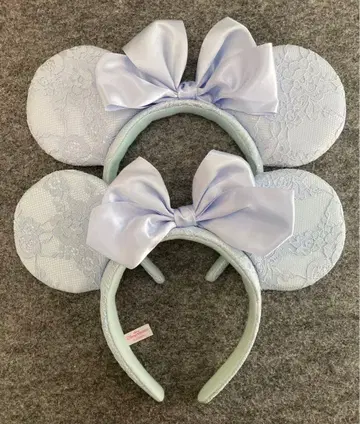 디즈니 머리띠 미니 레이스 스카이블루 블루에버애프터 2개 페어