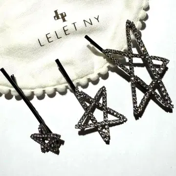 lelet ny 크리스탈 스타 헤어핀
