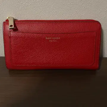 개점 세일 사용 수일 새상품급 케이트 스페이드 가죽 로고 장지갑