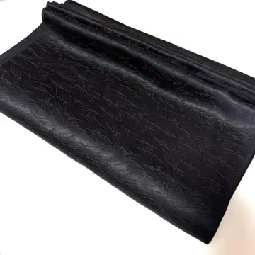 칠흑 실크 직조 무늬 고급 옷감 37 x 130cm 순수 실크