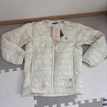 아놀드 파머 다운 자켓 M 화이트 경량 파우치 포함