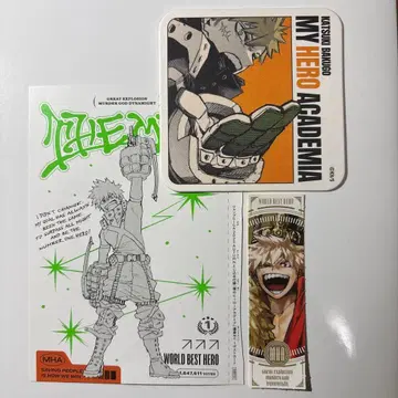 [히로아카 원화전, 점프 GIGA] 아트 코스터 & 엽서 & 스티커