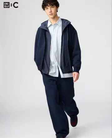 [ 새상품 미사용 ] UNIQLO 맨투맨 와이드 팬츠 긴 길이 S