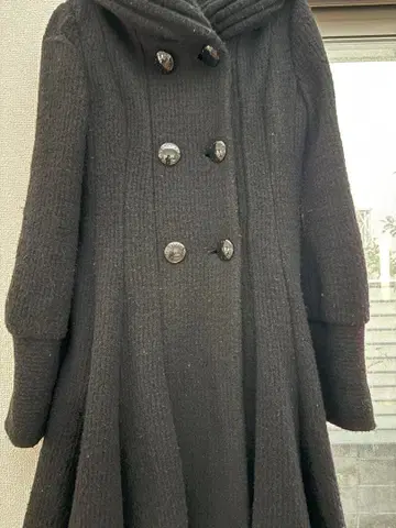 EPoca 블랙 롱 코트 ITL 40 새상품급