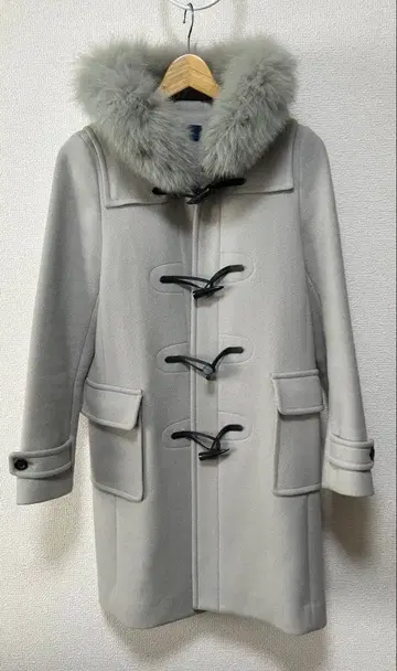 SHIPS 쉽스 그레이 더플 코트 퍼 포함