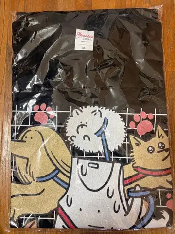 야바이T셔츠야상 강아지 스코스코 티셔츠 XL 새상품 블랙