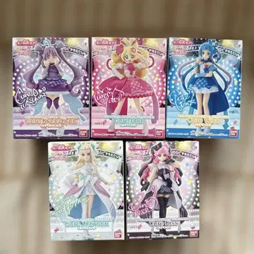 너와 아이돌 프리큐어 큐티 피규어 전 5종 세트