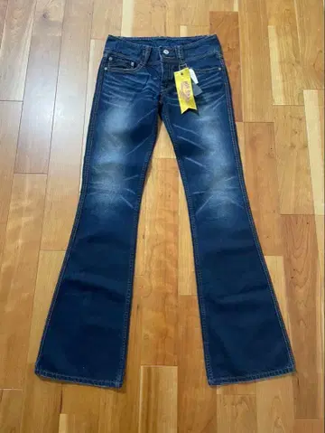 y2k 시크 스타일 플레어 데님