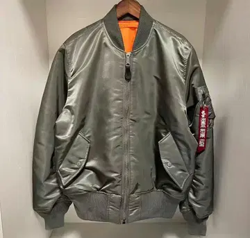 ALPHA INDUSTRIES MA-1 L 사이즈 그레이 그린