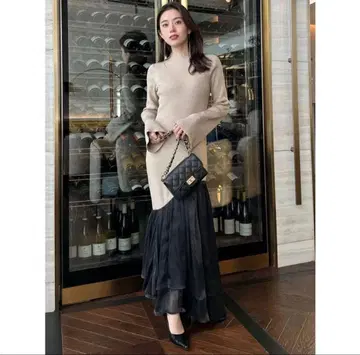 anuans 도킹 니트 원피스