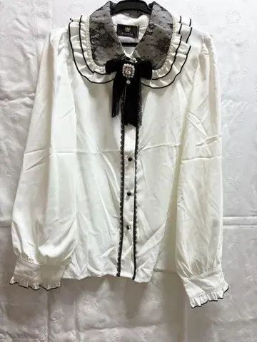 ROJITA 블라우스 프릴 포함 리본 포함