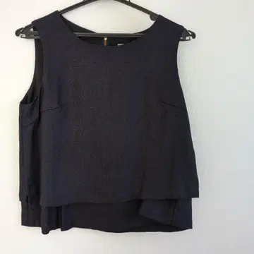 네이비 슬리브리스 셋업