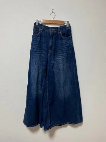 안티카 패턴 토르소 와이드 레그 데님 팬츠