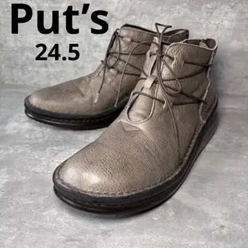 [ 새상품 ] Put's 푸츠 숏부츠 레이스업 천연 가죽 토프 가죽