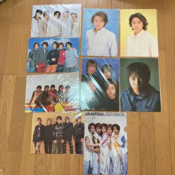 쟈니즈 아라시 클리어 파일 1장 책받침 8장