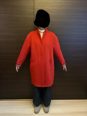 빨간 오렌지 BLUE FRONCE 코트 사이즈 38