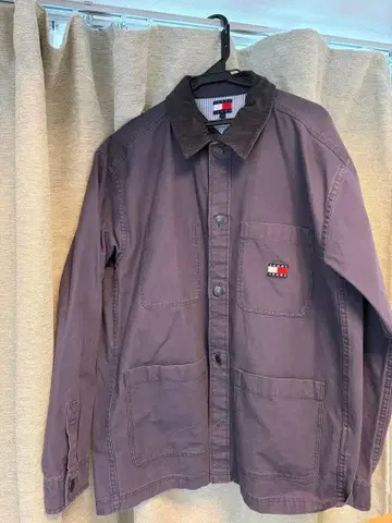 TOMMY JEANS 캔버스 코듀로이 오버 셔츠 S