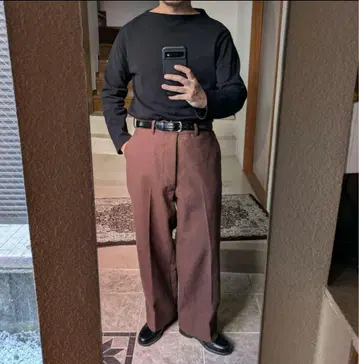 At Last&Co 울 와이드 트라우저 슬랙스 36