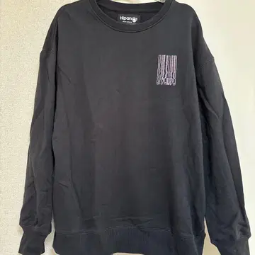 Hipanda 블랙 맨투맨 트레이닝복 큐빅 M 긴팔