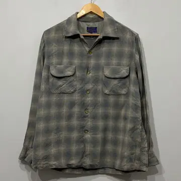50s 60s 펜들턴 옴브레 체크 보드 셔츠 L BOARD