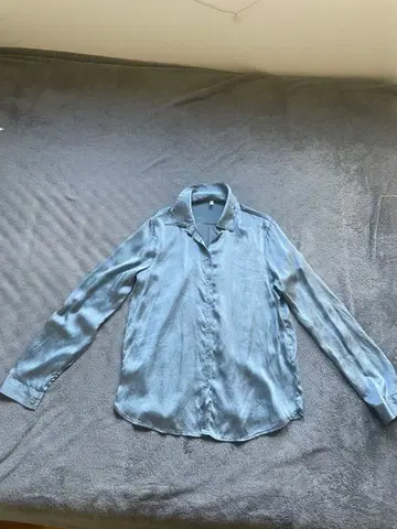 라이트 블루 실크 긴팔 셔츠 Intimissimi