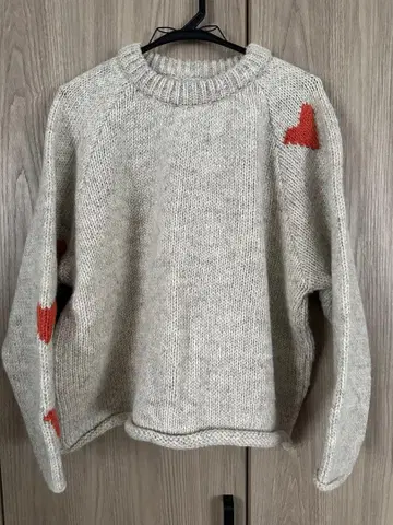 원피프스 니트 래글런 스웨터