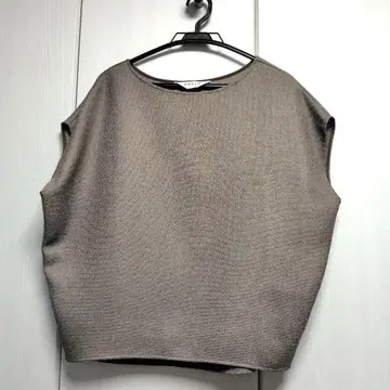 소주 리네라 숏 슬리브 코쿤 블라우스 L 사이즈 카키 브라운