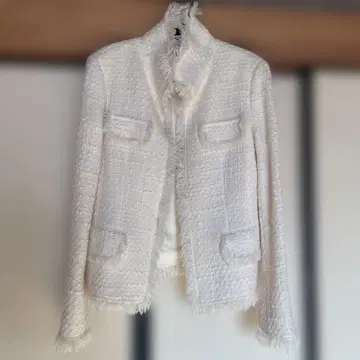 COMME CA DU MODE 화이트 테일러드 자켓