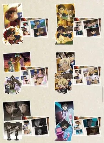 명탐정 코난 세가 럭키 쿠지 J상 스티커 브로마이드 컴플리트