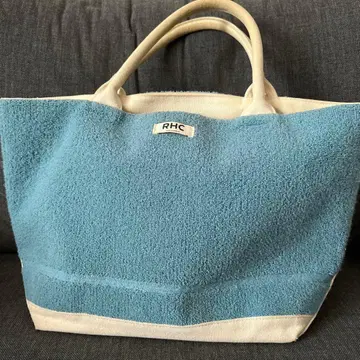 RHC 파일 원단 토트백 스카이블루 론 헤르만