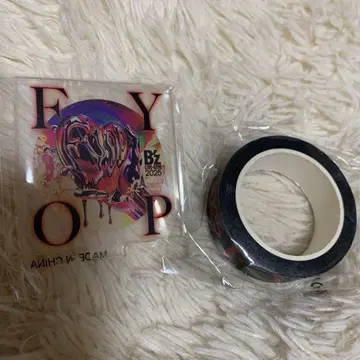 B'z 가챠 마스킹 테이프 & 로고 아크릴 스탠드 2개 세트