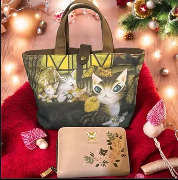 다얀 토트백 & 이단 접이식 지퍼 지갑 세트 새상품