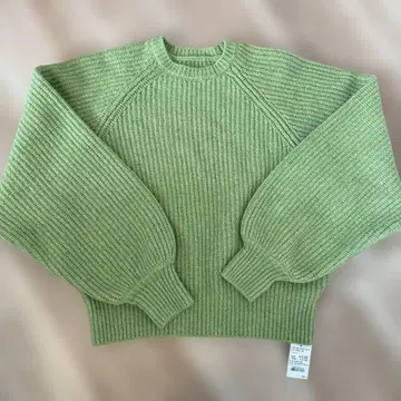 sifflement 미사용 그린 니트 스웨터 여성용
