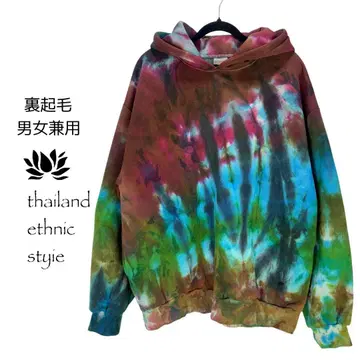 [ 새상품 ] 후드 부착 후드티 속기모 타이다이 염색 남녀 공용 F929