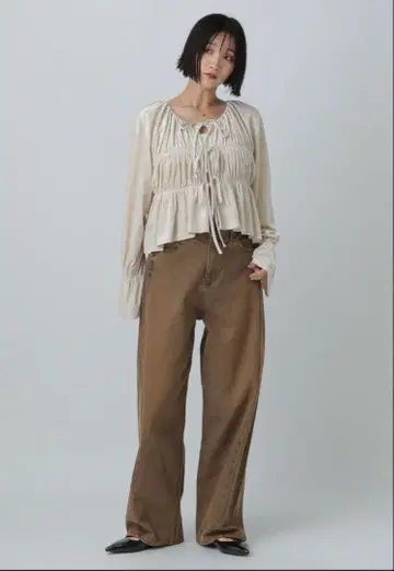 로리즈팜 커브 데님 M 사이즈