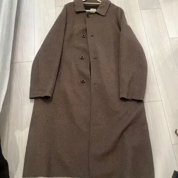 sm2 롱 코트 브라운