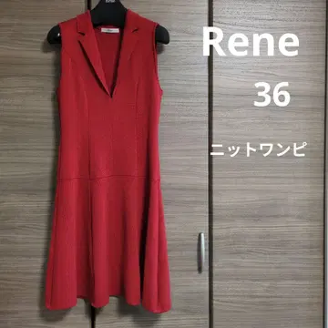 Rene 니트 원피스 36 레드