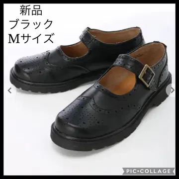 미사용 새상품 사만사 모스모스 메달리온 원 스트랩 슈즈 [ M ] 블랙