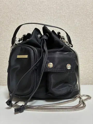 MOUSSY 블랙 숄더백
