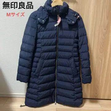 무인양품 롱 코트 네이비 M 사이즈