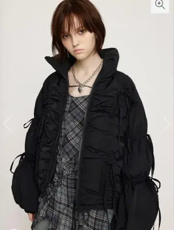 SLY RIBBON GATHER PUFFER