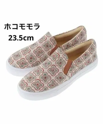 호코모모라 기하학 패턴 슬립온 신발 23.5cm 캐주얼 슈즈 이토킨