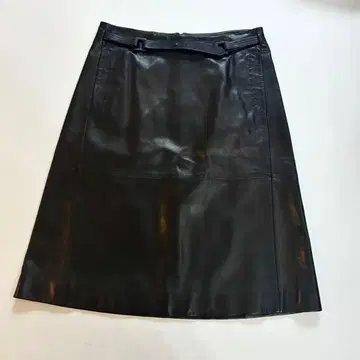 새상품급 Salvatore Ferragamo 리얼 가죽 스커트 로고 벨트