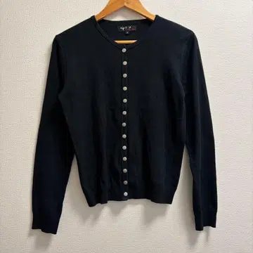 agnes b. 에네스베 스냅 버튼 가디건 블랙 사이즈 3