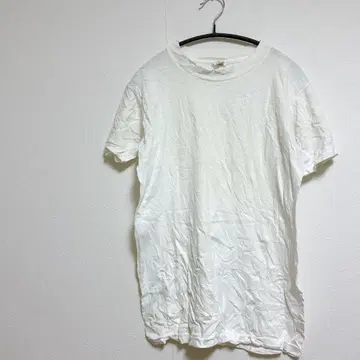 화이트 T셔츠 [ S ] 100% 코튼 화이트 반팔