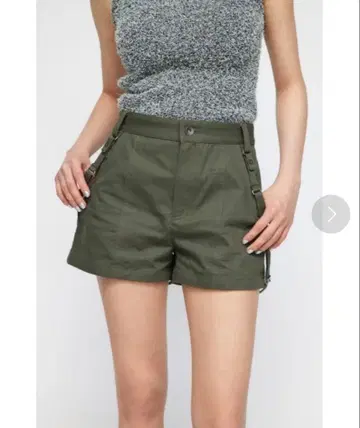 LAGUA GEM SUSPENDERS COMPACT 숏팬츠