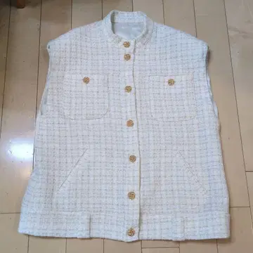 Cygne 트위드 베스트 Abel 화이트 Size 2