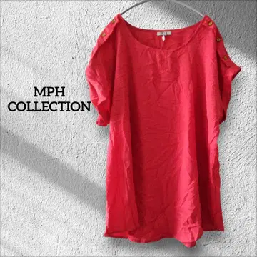 1개 한정 MPH COLLECTION 빨간색 반팔 상의 셔츠 2X