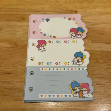 리틀트윈스타 키키라라 시스템 수첩 리필 6공 10매 세트